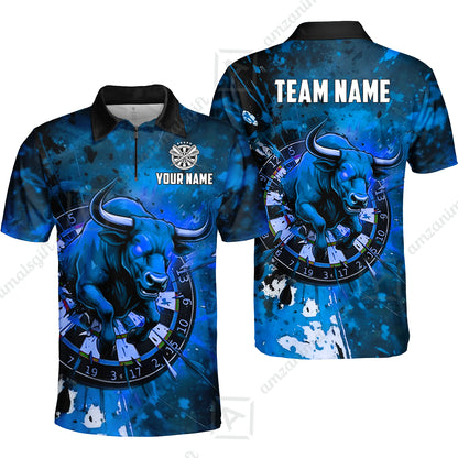 Custom Darts Team Jersey, Personalized Raging Bull Jersey Shirt For Players With Name & Team Name