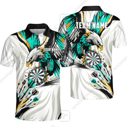 Custom Darts Team Jersey, Personalized Eagle Strike Dart Polo Shirt For Players With Name & Team Name