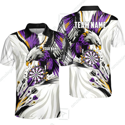 Custom Darts Team Jersey, Personalized Eagle Strike Dart Polo Shirt For Players With Name & Team Name
