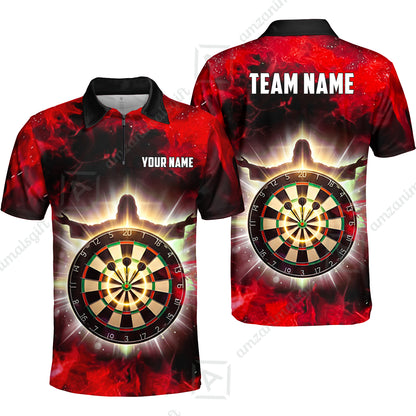 Custom Darts Team Jersey, Personalized Heavenly Strike Dart Polo Shirt For Players With Name & Team Name