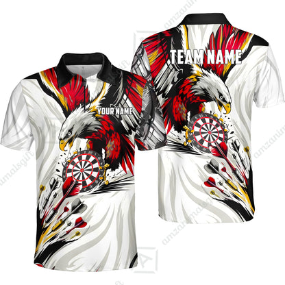 Custom Darts Team Jersey, Personalized Eagle Strike Dart Polo Shirt For Players With Name & Team Name