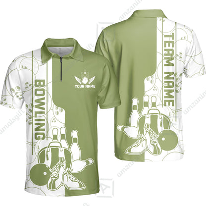 Custom Bowling Team Jersey Bowling Shoes Polo Shirts, Bowling Team Uniforms, Personalized Name And Team Name