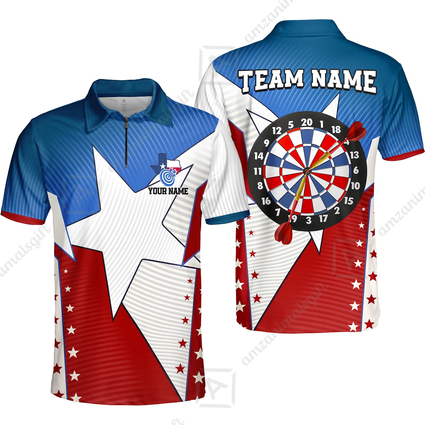 Custom Texas Darts Men Polo Shirt, Personalized Darts For Team Polo Shirt For Men, Perfect Gift For Darts Lovers, Darts Players