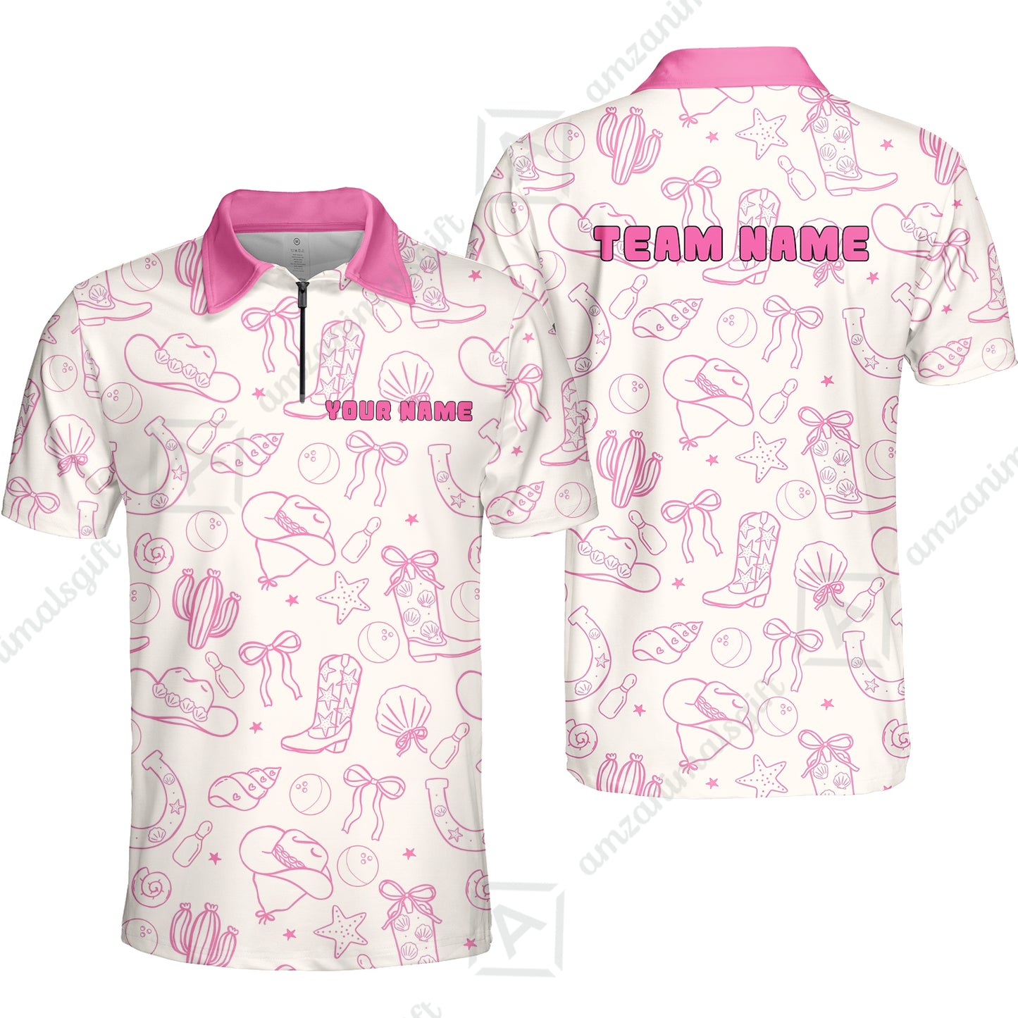 Custom Bowling Jersey Polo Shirt, Sweet Storm, Custom Bowling Jersey Team Shirt For Players With Name and Team Name
