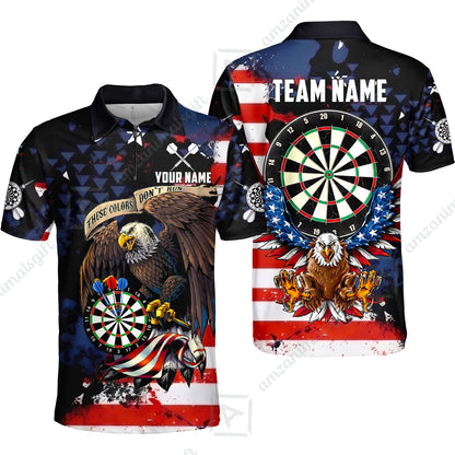 Customized Americana Eagle These Colors Don't Run Darts Jersey, Personalized Name And Team Name For Dart Players