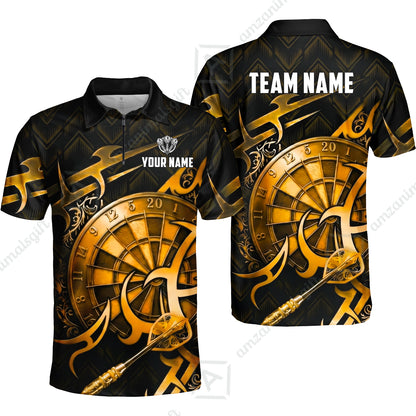 Custom Darts Jersey Polo Shirt, Tribal Darts & Mechanical Inferno, Custom Dart Jersey Team Shirt For Players With Name & Team Name