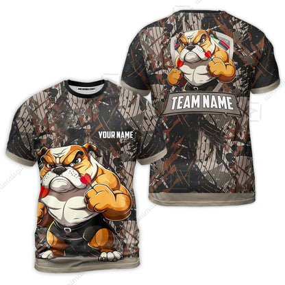 Personalized Darts Polo Shirt - Custom Name Darts & Bulldog Polo Shirt - Polo Shirt For Bulldog Lover, Darts Lover