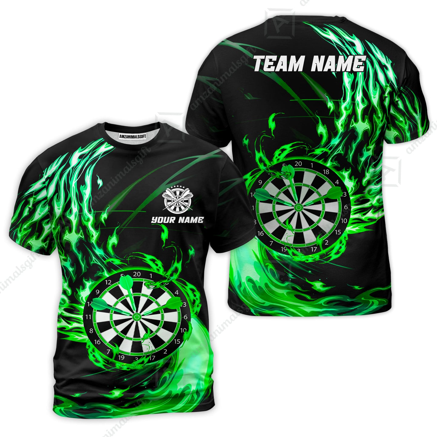 Personalized Darts Hawaiian Shirt - Custom Name & Team Name Darts Purple Fire Polo Shirt For Women, Darts Team, Darts Lover