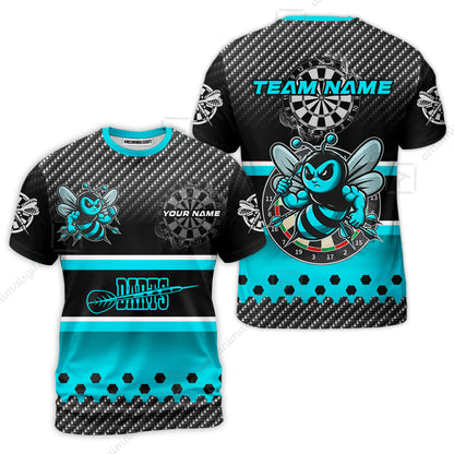 Custom Funny Bee Darts Unisex Polo Team Shirts, Custom Team League Darts Jersey Polo , Custom Darts Team Jerseys Uniform