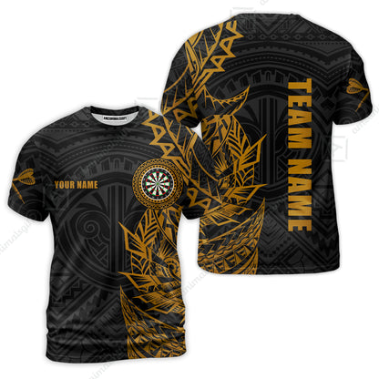 Custom Tribal Darts Team Men Polo Shirts, Darts uniforms Tribal Darts Personalized Name And Team Name