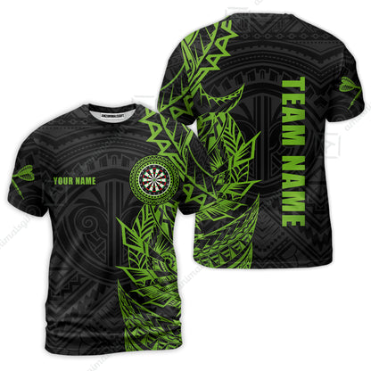 Custom Tribal Darts Team Men Polo Shirts, Darts uniforms Tribal Darts Personalized Name And Team Name