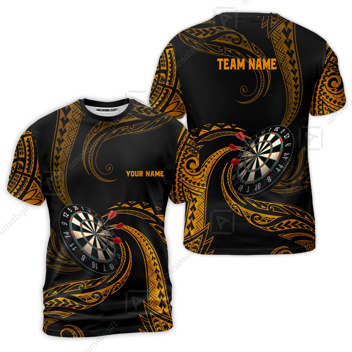 Custom Roll Tribal Darts Team Men Polo Shirts, Darts uniforms Roll Tribal Darts Personalized Name And Team Name