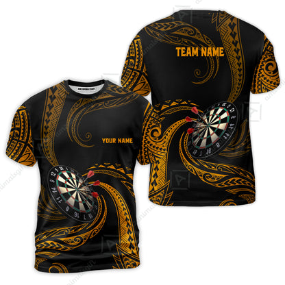 Custom Roll Tribal Darts Team Men Polo Shirts, Darts uniforms Roll Tribal Darts Personalized Name And Team Name