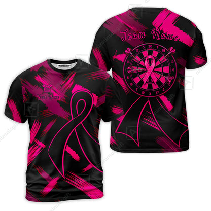 Custom Darts Jersey Polo Shirt, Ribbons Dart, Custom Dart Jersey Team Shirt For Players With Name & Team Name