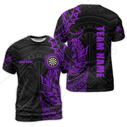 Custom Tribal Darts Team Men Polo Shirts, Darts uniforms Tribal Darts Personalized Name And Team Name