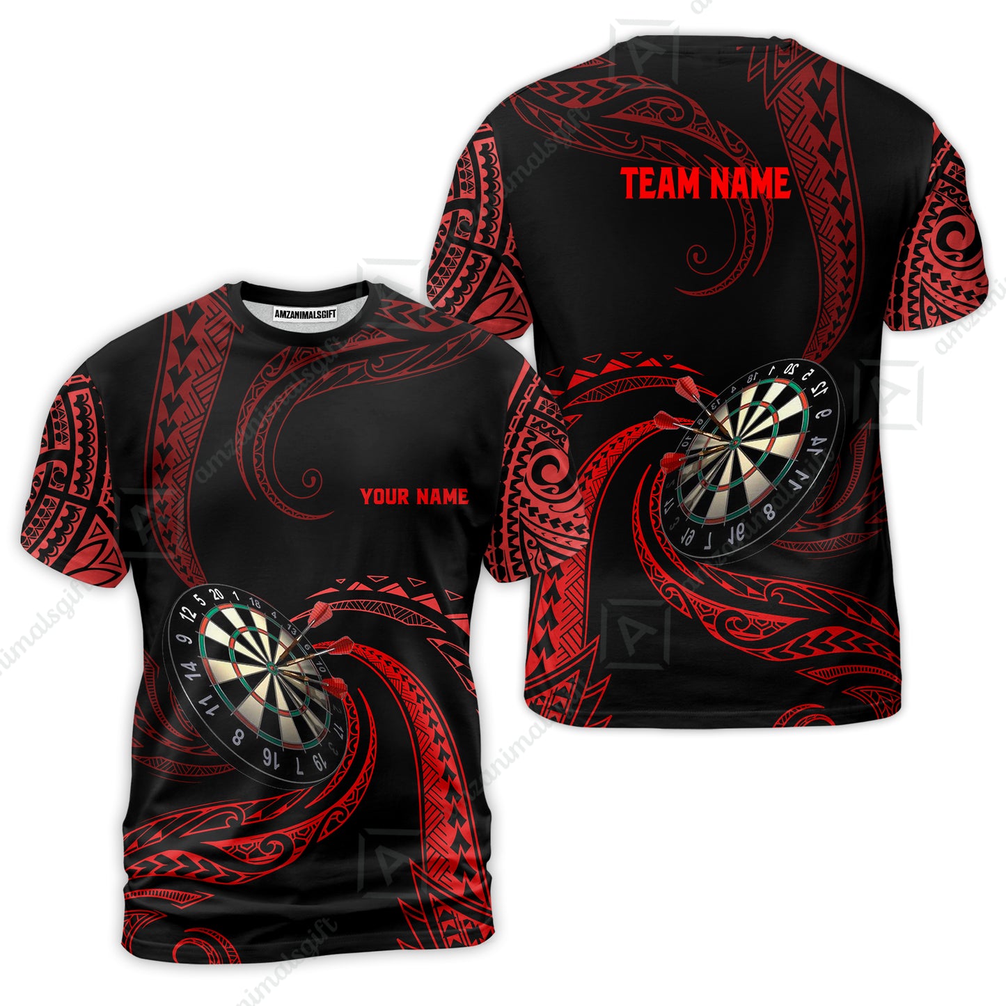 Custom Roll Tribal Darts Team Men Polo Shirts, Darts uniforms Roll Tribal Darts Personalized Name And Team Name
