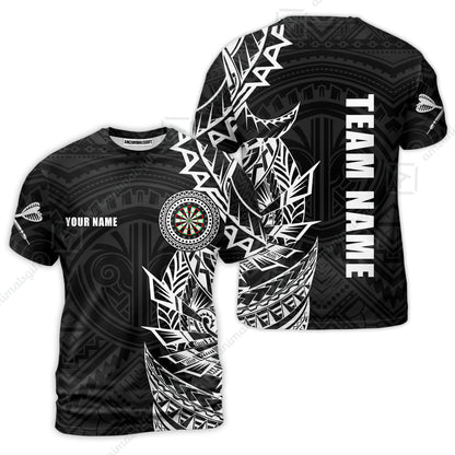 Custom Tribal Darts Team Men Polo Shirts, Darts uniforms Tribal Darts Personalized Name And Team Name
