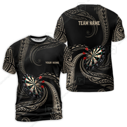 Custom Roll Tribal Darts Team Men Polo Shirts, Darts uniforms Roll Tribal Darts Personalized Name And Team Name