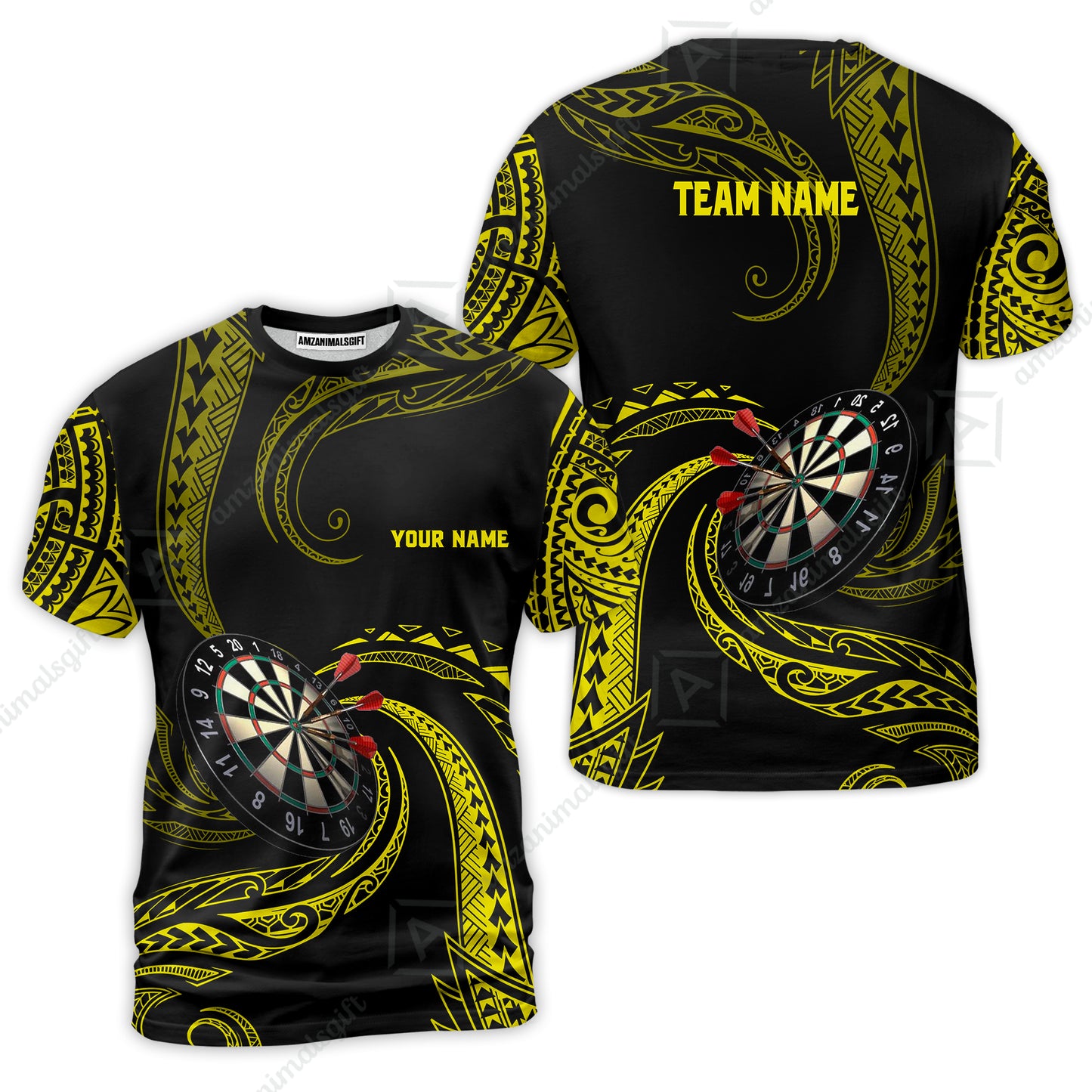 Custom Roll Tribal Darts Team Men Polo Shirts, Darts uniforms Roll Tribal Darts Personalized Name And Team Name