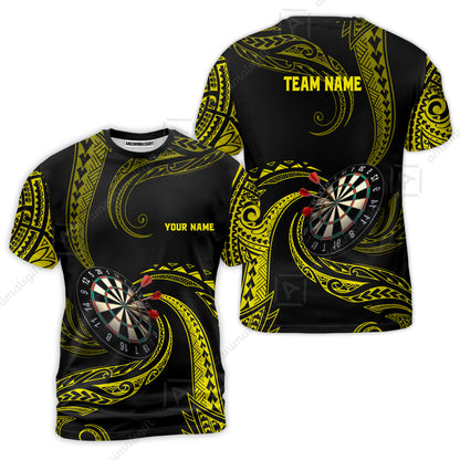 Custom Roll Tribal Darts Team Men Polo Shirts, Darts uniforms Roll Tribal Darts Personalized Name And Team Name
