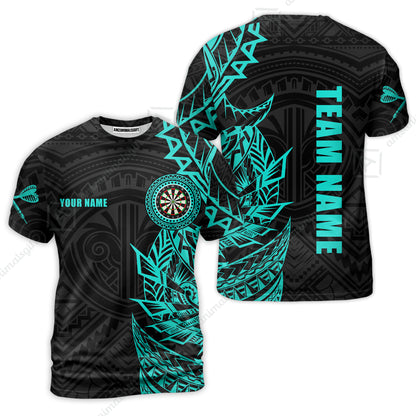 Custom Tribal Darts Team Men Polo Shirts, Darts uniforms Tribal Darts Personalized Name And Team Name