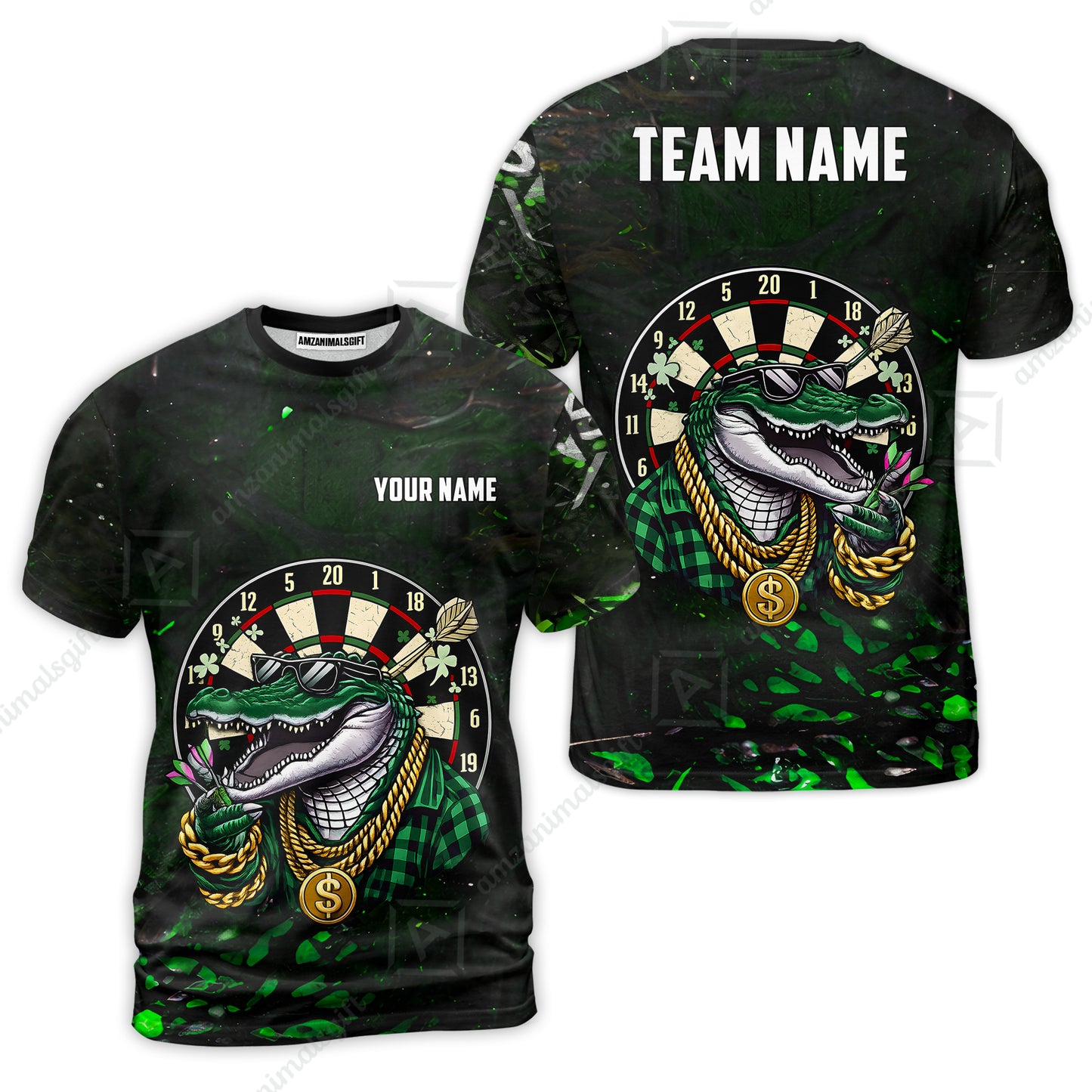 Custom Darts Team Jersey, Personalized Alligator Dart Jersey Shirt For Players With Name & Team Name