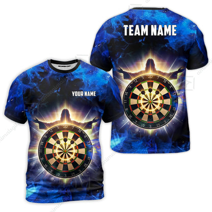 Custom Darts Team Jersey, Personalized Heavenly Strike Dart Polo Shirt For Players With Name & Team Name
