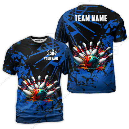 Custom Bowling Jersey Polo Shirt, Strike Explosion Bowling, Custom Bowling Jersey Team Shirt For Players With Name & Team Name