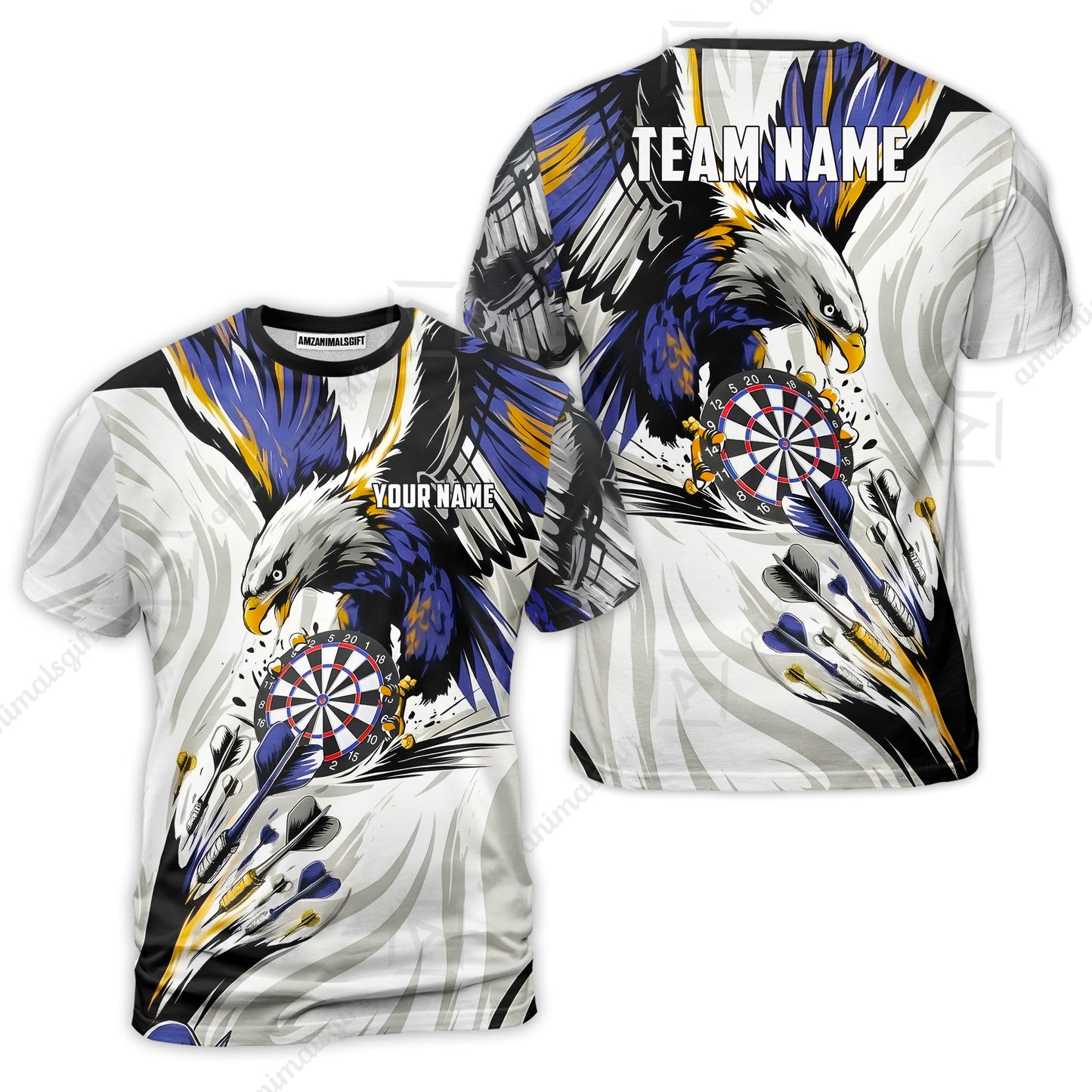 Custom Darts Team Jersey, Personalized Eagle Strike Dart Polo Shirt For Players With Name & Team Name