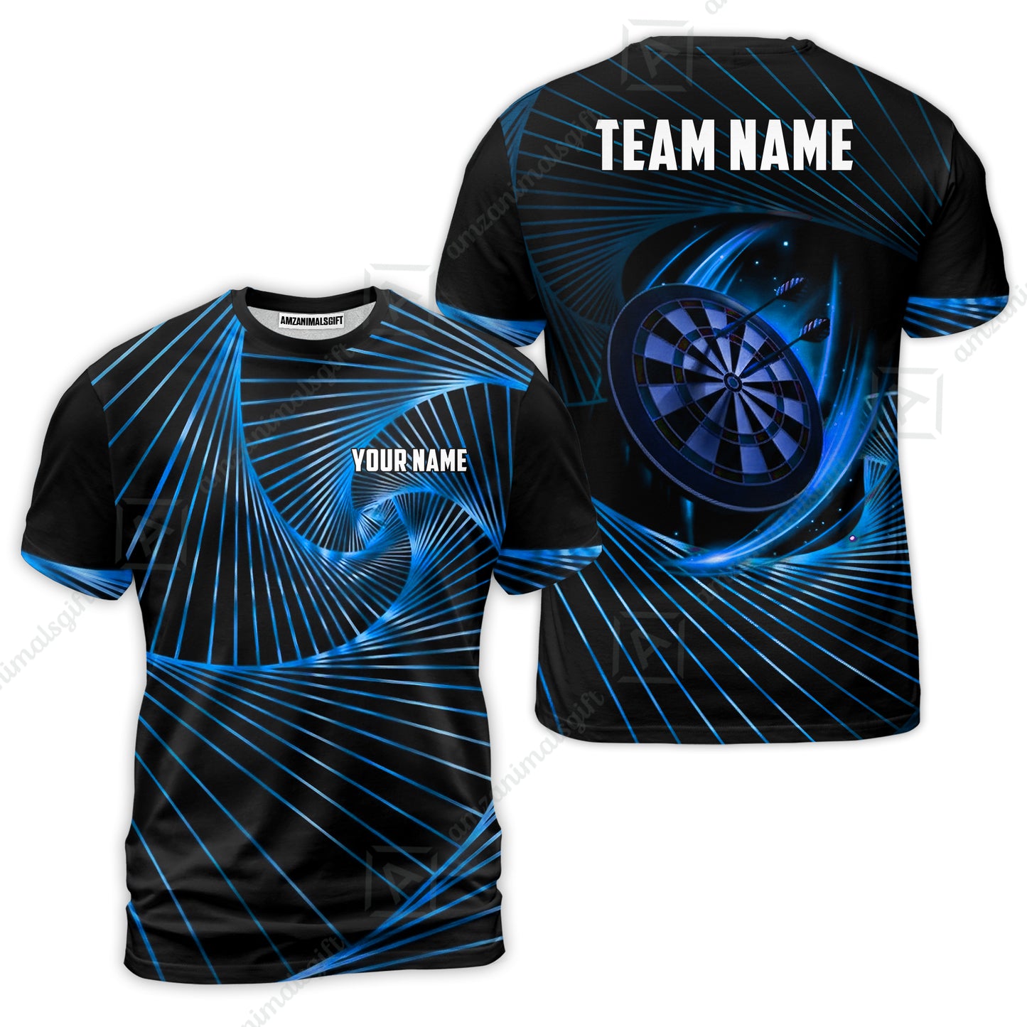 Custom Darts Team Jersey, Personalized Dark Flame Dart Polo Shirt For Players With Name & Team Name