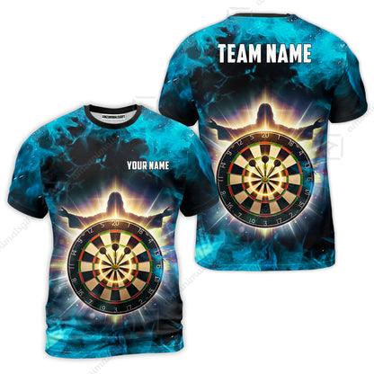 Custom Darts Team Jersey, Personalized Heavenly Strike Dart Polo Shirt For Players With Name & Team Name
