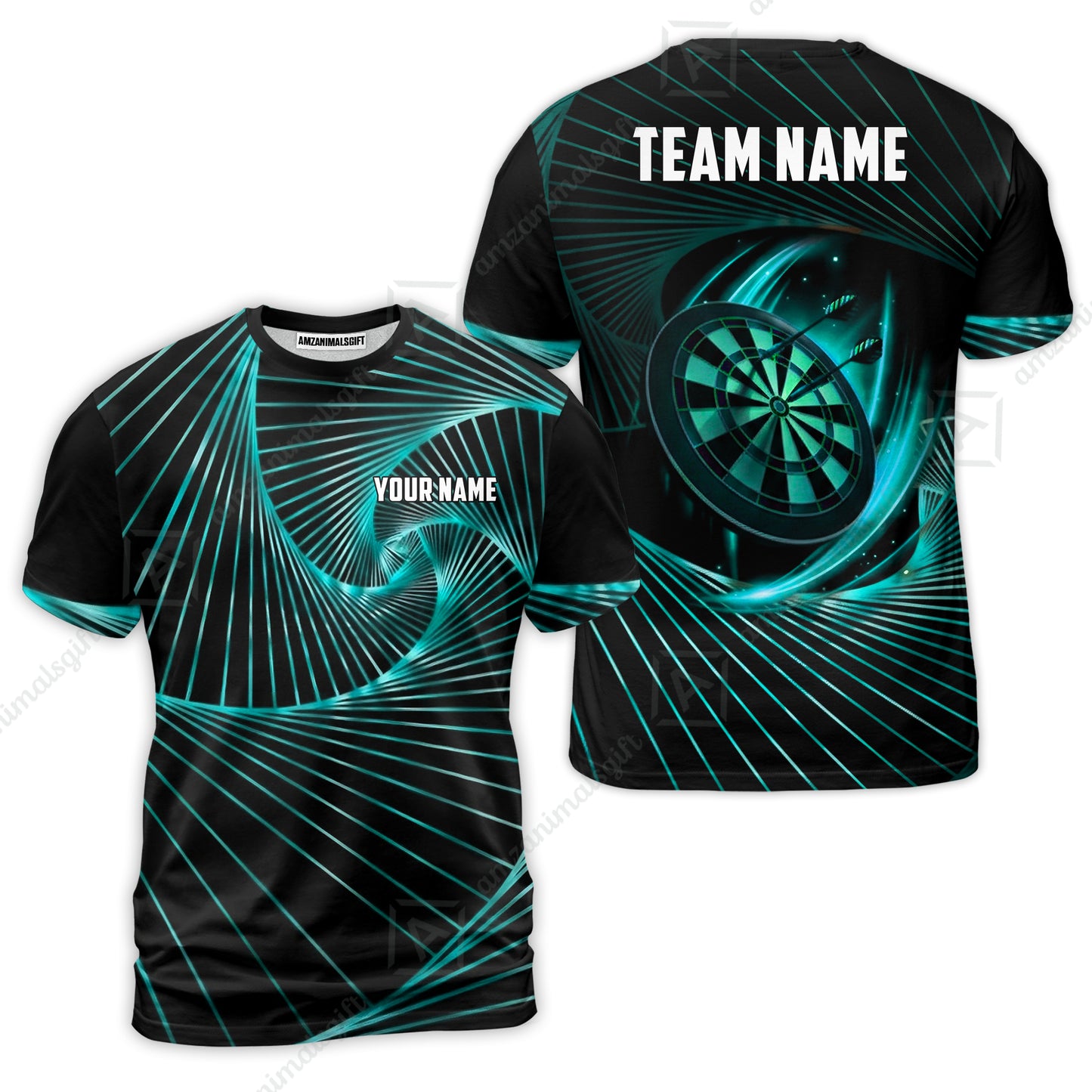 Custom Darts Team Jersey, Personalized Dark Flame Dart Polo Shirt For Players With Name & Team Name
