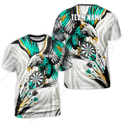 Custom Darts Team Jersey, Personalized Eagle Strike Dart Polo Shirt For Players With Name & Team Name