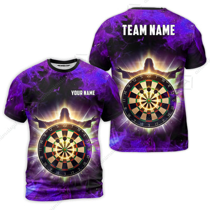 Custom Darts Team Jersey, Personalized Heavenly Strike Dart Polo Shirt For Players With Name & Team Name