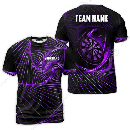 Custom Darts Team Jersey, Personalized Dark Flame Dart Polo Shirt For Players With Name & Team Name