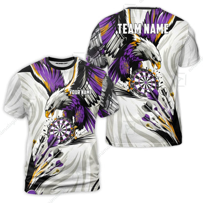 Custom Darts Team Jersey, Personalized Eagle Strike Dart Polo Shirt For Players With Name & Team Name