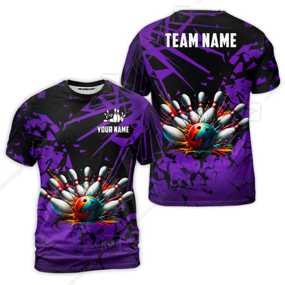 Custom Bowling Jersey Polo Shirt, Strike Explosion Bowling, Custom Bowling Jersey Team Shirt For Players With Name & Team Name