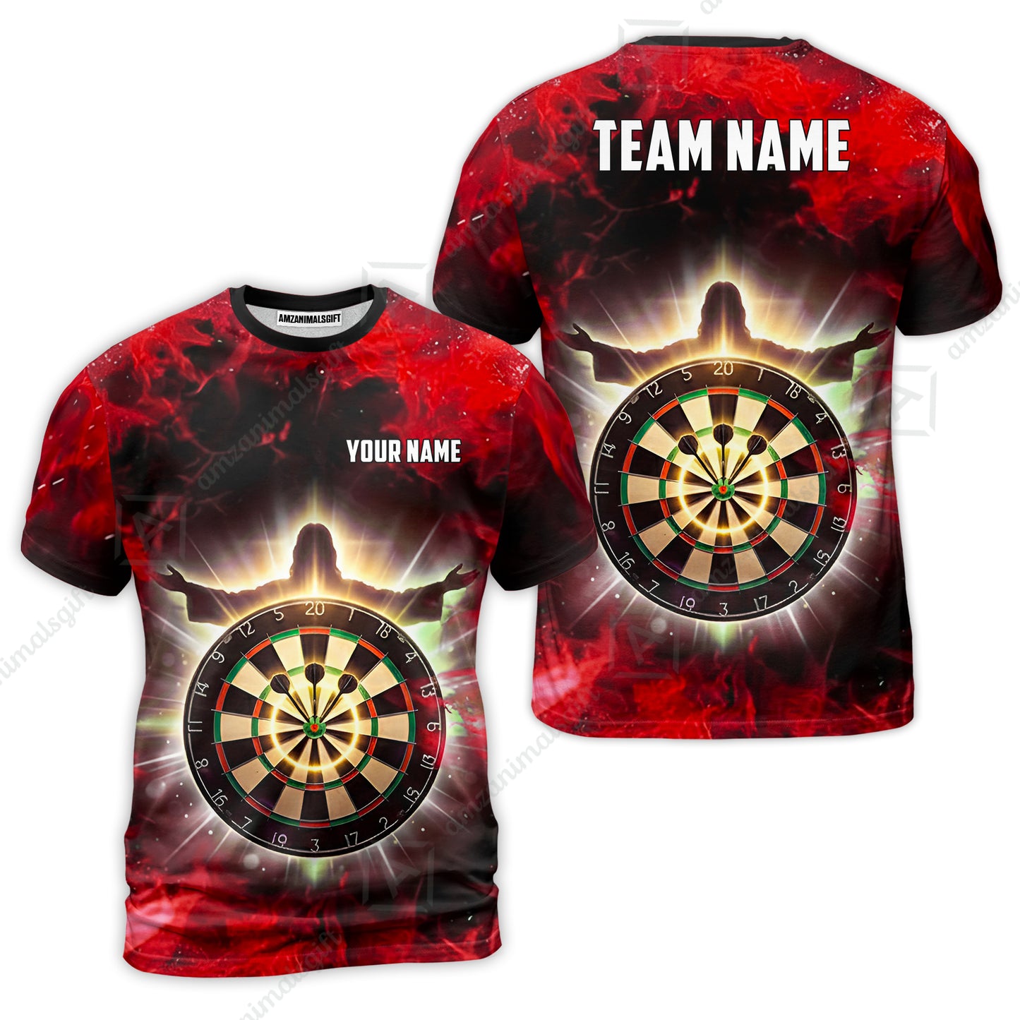 Custom Darts Team Jersey, Personalized Heavenly Strike Dart Polo Shirt For Players With Name & Team Name