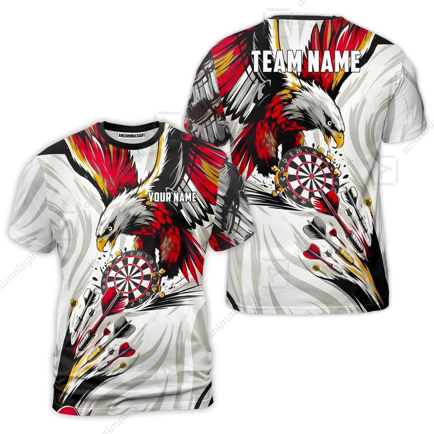 Custom Darts Team Jersey, Personalized Eagle Strike Dart Polo Shirt For Players With Name & Team Name