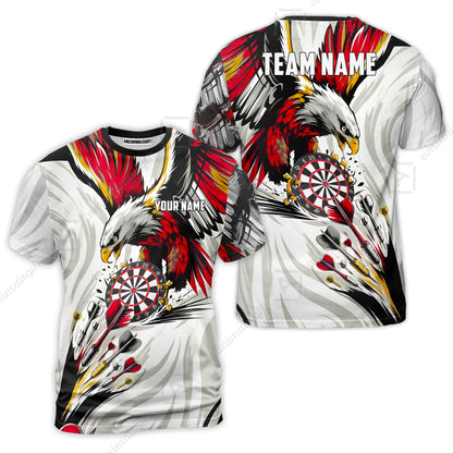 Custom Darts Team Jersey, Personalized Eagle Strike Dart Polo Shirt For Players With Name & Team Name