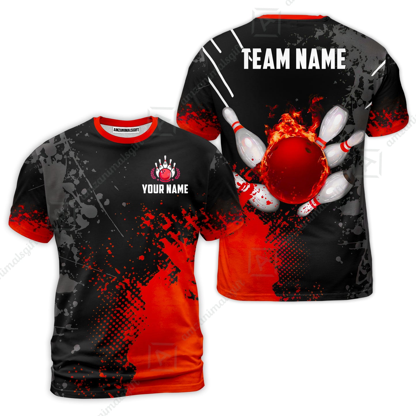 Custom Bowling Jersey Polo Shirt, Fire Ball Bowling, Custom Bowling Jersey Team Shirt For Players With Name & Team Name