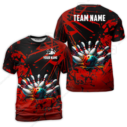 Custom Bowling Jersey Polo Shirt, Strike Explosion Bowling, Custom Bowling Jersey Team Shirt For Players With Name & Team Name