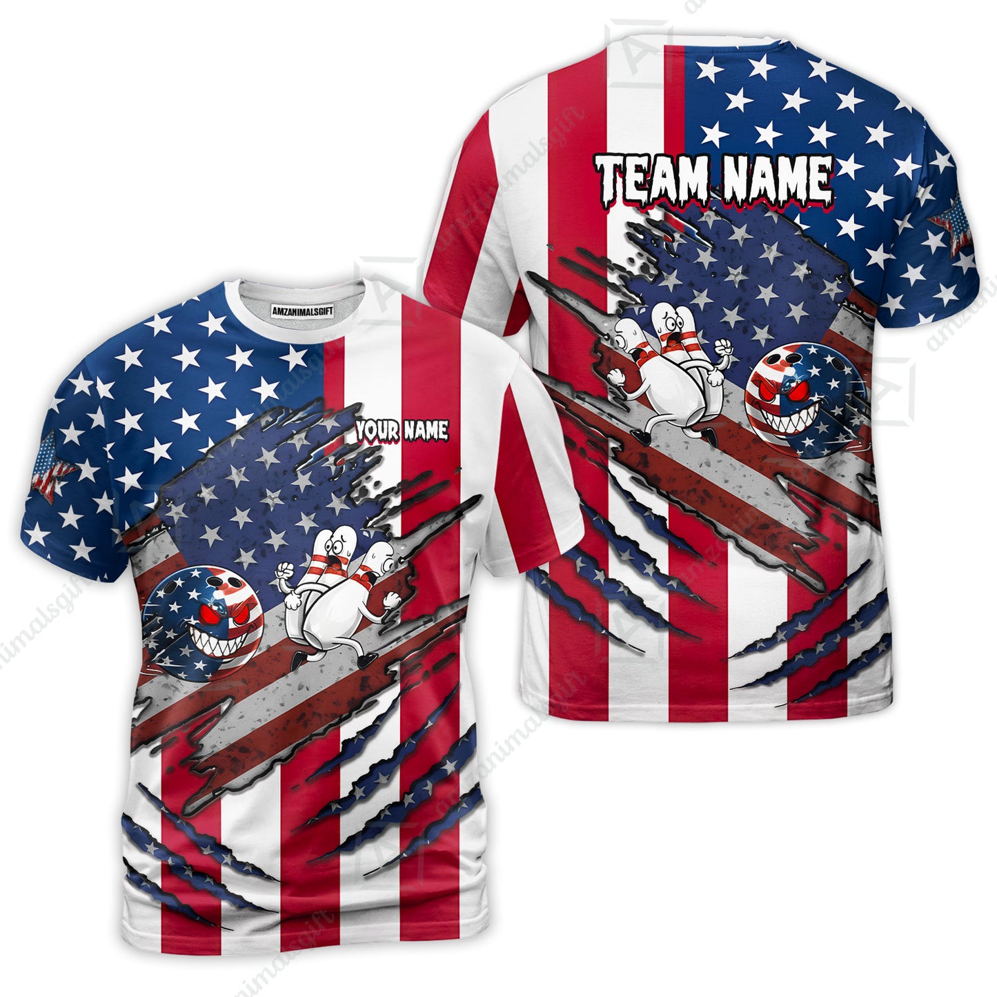 Custom Bowling Jersey Polo Shirt, Monster Strike Bowling Custom Bowling Jersey Team Shirt For Players With Name & Team Name
