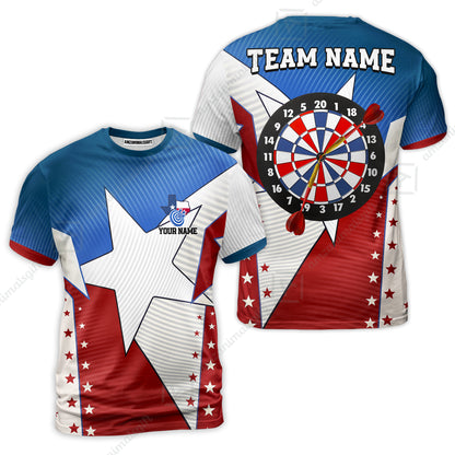 Custom Texas Darts Men Polo Shirt, Personalized Darts For Team Polo Shirt For Men, Perfect Gift For Darts Lovers, Darts Players