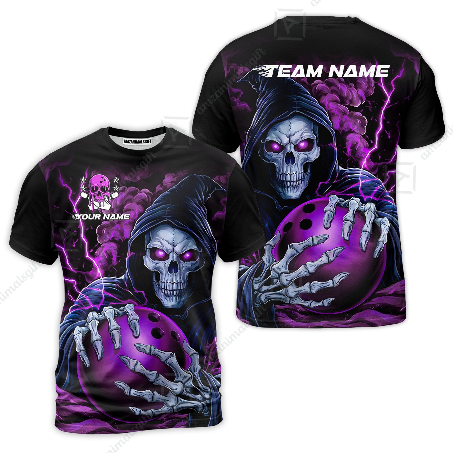 Custom Bowling Jersey Polo Shirt, The Death Hold Bowling Ball, Custom Bowling Jersey Team Shirt For Players With Name & Team Name