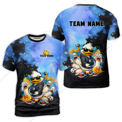 Custom Bowling Polo Shirt, Funny Screaming Pins Bowling Custom Bowling Polo Team Shirt For Players With Name & Team Name