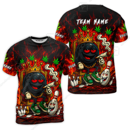 Custom Bowling Jersey Polo Shirt, Stoner Bowling, Personalize Name and Team Name