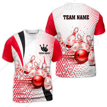 Custom Bowling Polo Shirt - Bowling Jerseys Team, Bowling uniforms, Custom Bowling Shirts With Personalized Name And Team Name - Gifts for Bowlers