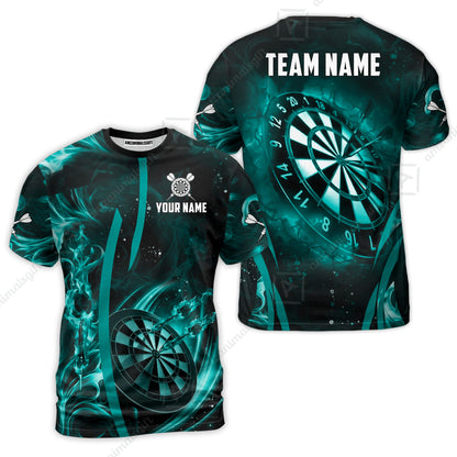 Custom Darts Jersey Polo Shirt, Vibrant Neon Darts, Custom Dart Jersey Team Shirt For Players With Name & Team Name