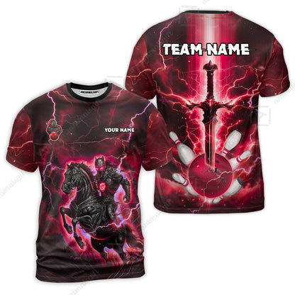 Custom Bowling Jersey Polo Shirt, Dark Knight Bowling, Custom Bowling Jersey Team Shirt For Players With Name & Team Name